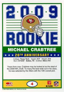2009 Score - 1989 Score Glossy #4 Michael Crabtree Back