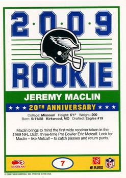 2009 Score - 1989 Score Glossy #7 Jeremy Maclin Back