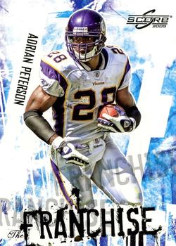2009 Score - The Franchise Glossy #1 Adrian Peterson Front