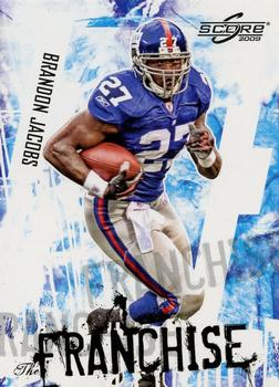 2009 Score - The Franchise Glossy #4 Brandon Jacobs Front