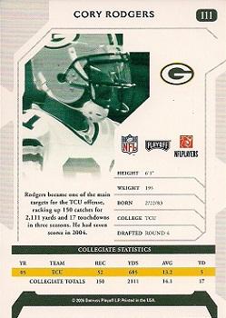 2006 Playoff NFL Playoffs #111 Cory Rodgers Back