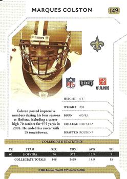 2006 Playoff NFL Playoffs #149 Marques Colston Back