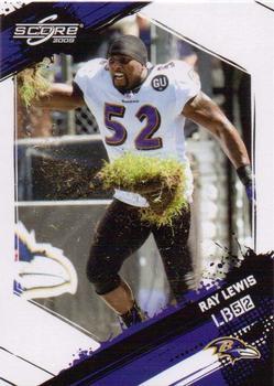2009 Score - Glossy #24 Ray Lewis  Front