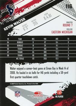 2009 Score - Glossy #116 Kevin Walter  Back