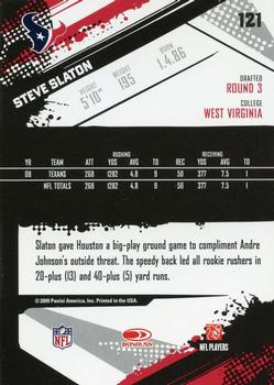 2009 Score - Glossy #121 Steve Slaton  Back