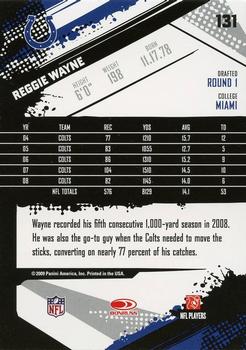 2009 Score - Glossy #131 Reggie Wayne  Back