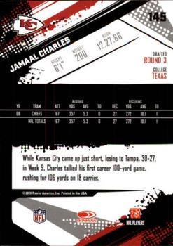 2009 Score - Glossy #145 Jamaal Charles  Back