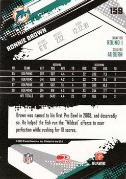 2009 Score - Glossy #159 Ronnie Brown  Back