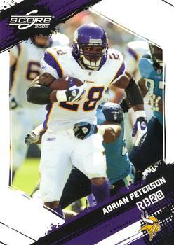 2009 Score - Glossy #161 Adrian Peterson  Front