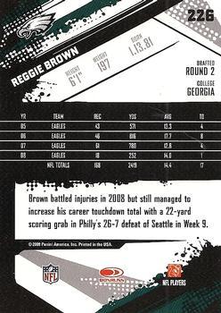 2009 Score - Glossy #226 Reggie Brown  Back