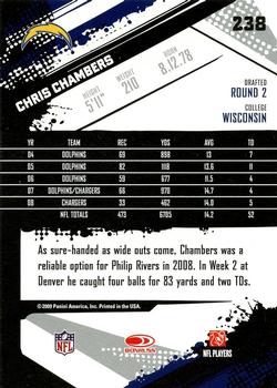 2009 Score - Glossy #238 Chris Chambers  Back