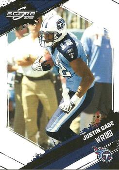 2009 Score - Glossy #284 Justin Gage  Front