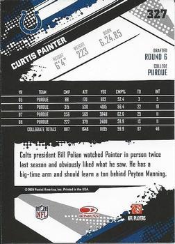 2009 Score - Glossy #327 Curtis Painter  Back