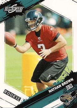 2009 Score - Glossy #378 Nathan Brown  Front