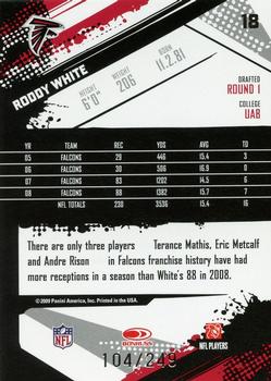 2009 Score - Gold Zone #18 Roddy White Back