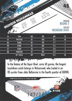 2009 Score - Gold Zone #45 Muhsin Muhammad Back