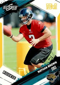 2009 Score - Gold Zone #378 Nathan Brown Front
