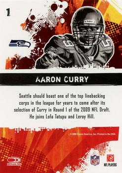 2009 Score - Hot Rookies #1 Aaron Curry Back