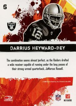 2009 Score - Hot Rookies #6 Darrius Heyward-Bey Back
