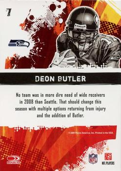 2009 Score - Hot Rookies #7 Deon Butler Back