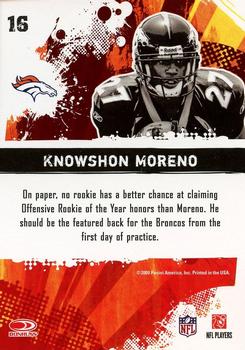 2009 Score - Hot Rookies #16 Knowshon Moreno Back