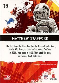 2009 Score - Hot Rookies #19 Matthew Stafford Back