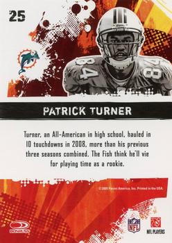 2009 Score - Hot Rookies #25 Patrick Turner Back