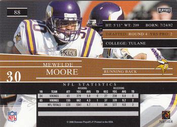 2006 Playoff Prestige #88 Mewelde Moore Back