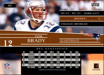2006 Playoff Prestige #95 Tom Brady Back