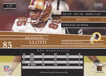2006 Playoff Prestige #127 Brandon Lloyd Back