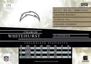 2006 Playoff Prestige #171 Charlie Whitehurst Back
