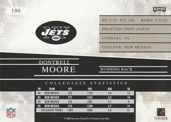 2006 Playoff Prestige #186 DonTrell Moore Back