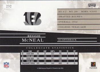 2006 Playoff Prestige #232 Reggie McNeal Back