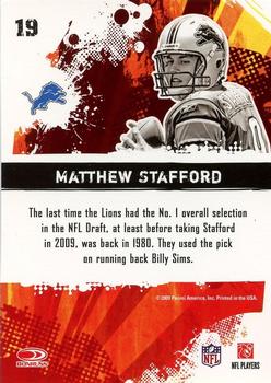 2009 Score - Hot Rookies Glossy #19 Matthew Stafford Back
