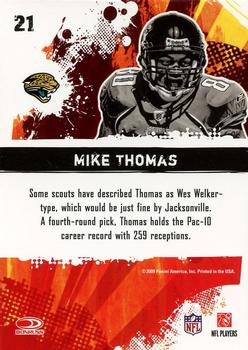 2009 Score - Hot Rookies Glossy #21 Mike Thomas Back
