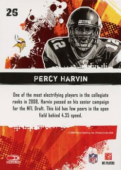 2009 Score - Hot Rookies Glossy #26 Percy Harvin Back