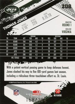 2009 Score - Scorecard #208 Thomas Jones  Back