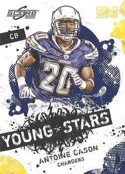 2009 Score - Young Stars Gold Zone #1 Antoine Cason Front