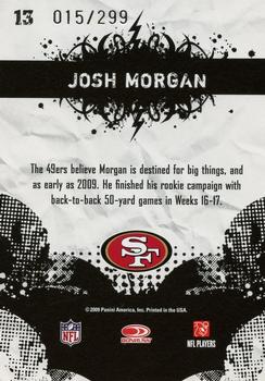 2009 Score - Young Stars Gold Zone #13 Josh Morgan Back