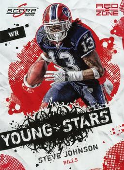 2009 Score - Young Stars Red Zone #19 Steve Johnson Front