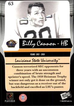 2006 Press Pass Legends #63 Billy Cannon Back