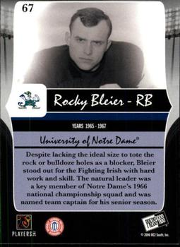 2006 Press Pass Legends #67 Rocky Bleier Back