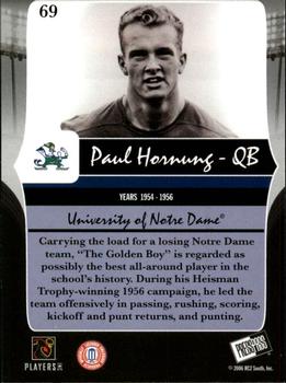 2006 Press Pass Legends #69 Paul Hornung Back