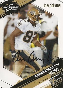 2009 Score - Inscriptions Autographs Retail #181 Adrian Arrington Front