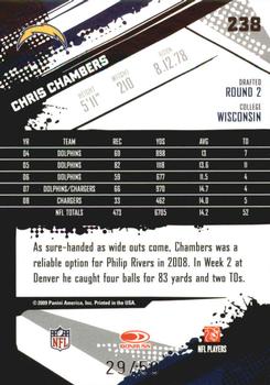 2009 Score Inscriptions - Gold Zone #238 Chris Chambers Back