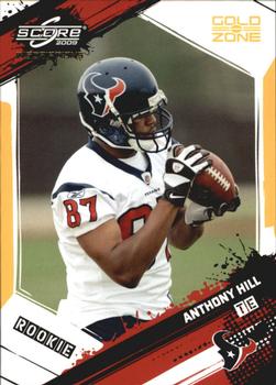 2009 Score Inscriptions - Gold Zone #308 Anthony Hill Front