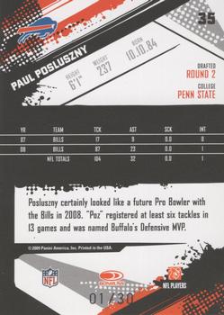2009 Score Inscriptions - Red Zone #35 Paul Posluszny Back
