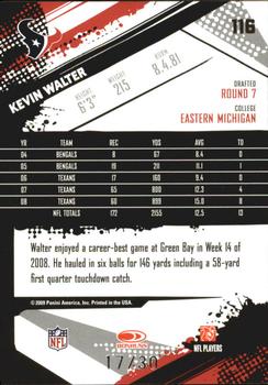 2009 Score Inscriptions - Red Zone #116 Kevin Walter Back