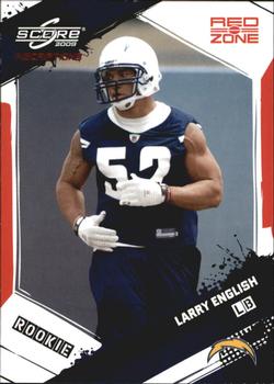 2009 Score Inscriptions - Red Zone #366 Larry English Front