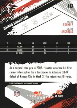 2009 Score Inscriptions - Scorecard #10 Chris Houston Back